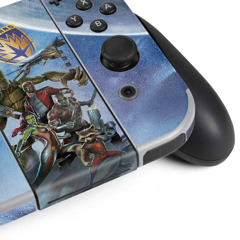 Marvel Guardians of the Galaxy Galactic Mission Nintendo Switch OLED (2021) Skin